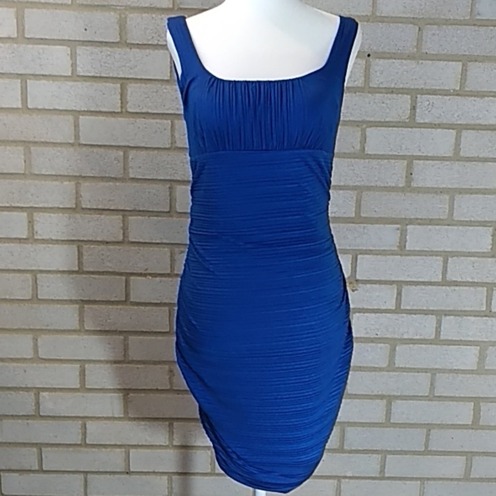 Va Va Boom Blue Bodycon Dress Size L